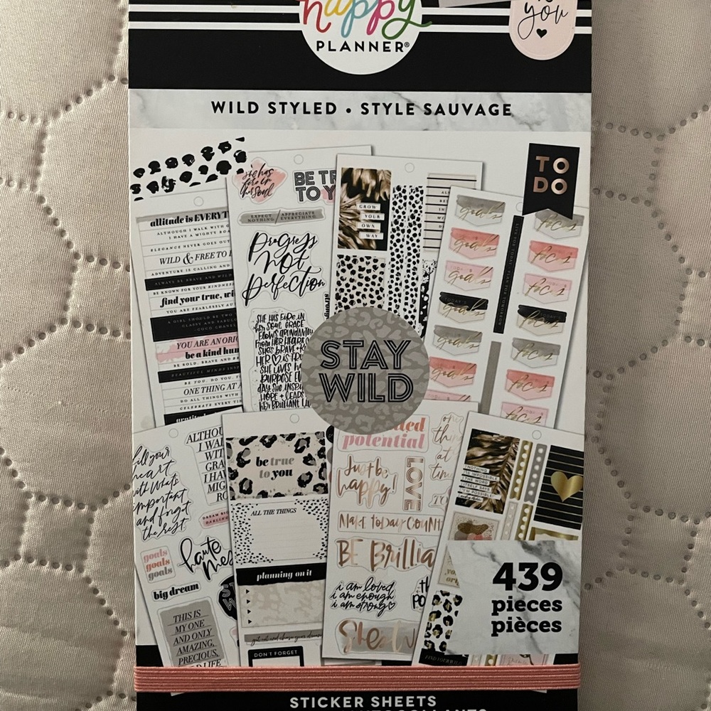 Wild Styled Unused Happy Planner Sticker Book